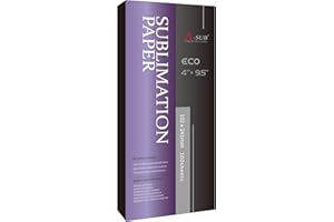 A-SUB Sublimation Paper 4x9.5 Inch for DIY Unique Christmas Gifts Compatible with Inkjet Printer which Match Sublimation Ink 100 Sheets