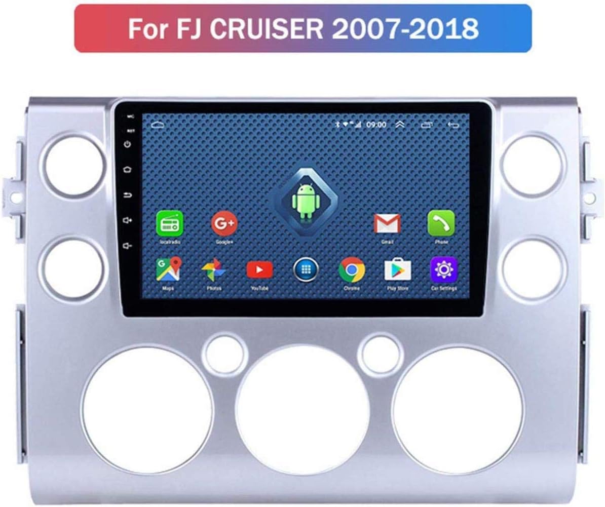Car GPS Navigation Android 8.1 touch screen 9 inch car radio for Toyota FJ Cruiser 2017 to 2018 Supports Bluetooth/WiFi/USB/AUX/DVD/DAB/steering wheel control/Mirror Link,4G+WIFI,1+16G