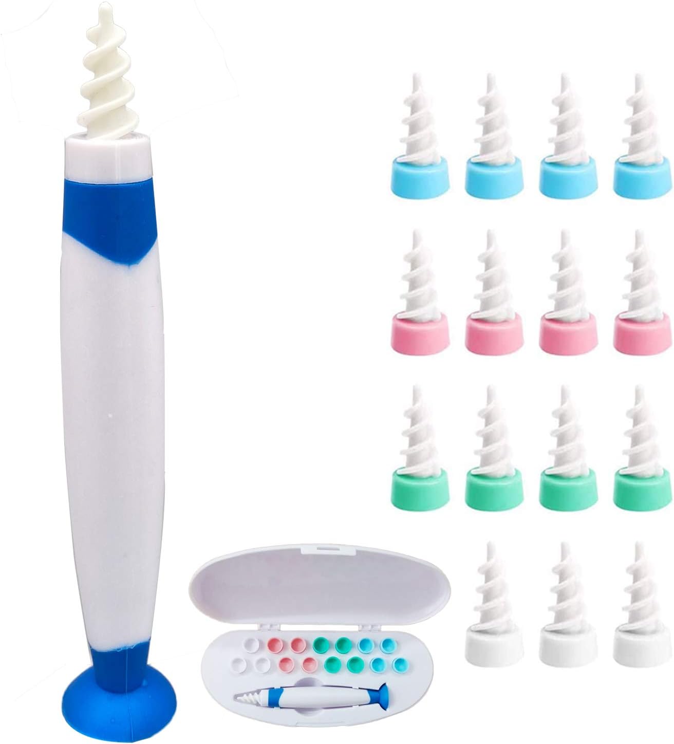 Q Grips Ear Wax Remover, Ear Cleaner with Sucker, Q Twist Ear Cleaner