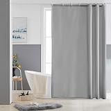 Furlinic Shower Curtain 60x72 Inch Mould Proof Waterproof Polyester Grey with