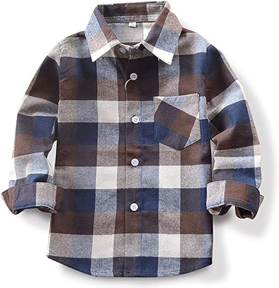 baby boy plaid flannel shirt