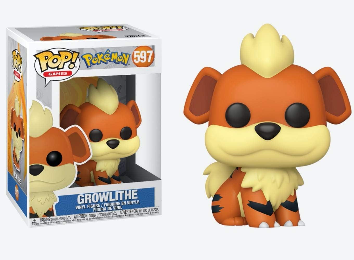 flocked growlithe funko