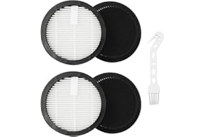 Lawnoval Replacement Filters and Sponge AFNOP Acevac11 Cordless for Vacuum Cleaner, 2 Filters 2 Sponge, H13 Grade, Washable a