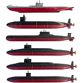 12-Inch Submarine Models &ndash; U-Boat, Sturgeon-Class, Typhoon-Class, Benjamin Franklin-Class, Lafayette-Class, and Los Angeles-Class Replicas &ndash; Nautical &amp; Military Enthusiasts Collectible Ship Models