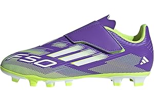 adidas Kids' F50 Club Hook & Loop Firm Ground Soccer Cleats