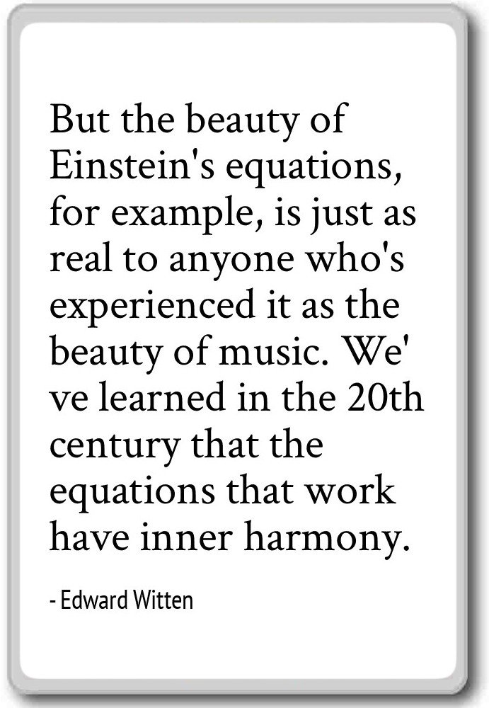 Imán para nevera con citas de Einstein, con texto en inglés «But ...