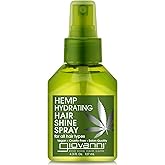 GIOVANNI Hemp Hydrating Hair Shine Spray - Contains Hemp Seed Oil, Aloe Vera, Frankincense, Helps Stimulate, Moisturize & Revitalize Damaged Hair, No Parabens, Sulfate Free - 4.3 Fl Oz
