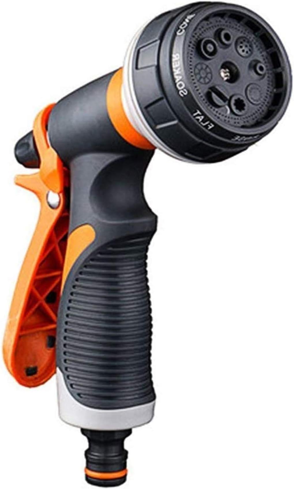 Garden Spray Gun, Spray Nozzle Gun, Multi Spray Watering Gun, 8 Adjustable Patterns Garden Hose Spray Gun, Easy Flow Control Setting, Anti-Slip Design, High Pressure Spray Nozzle for Lawn and Garden