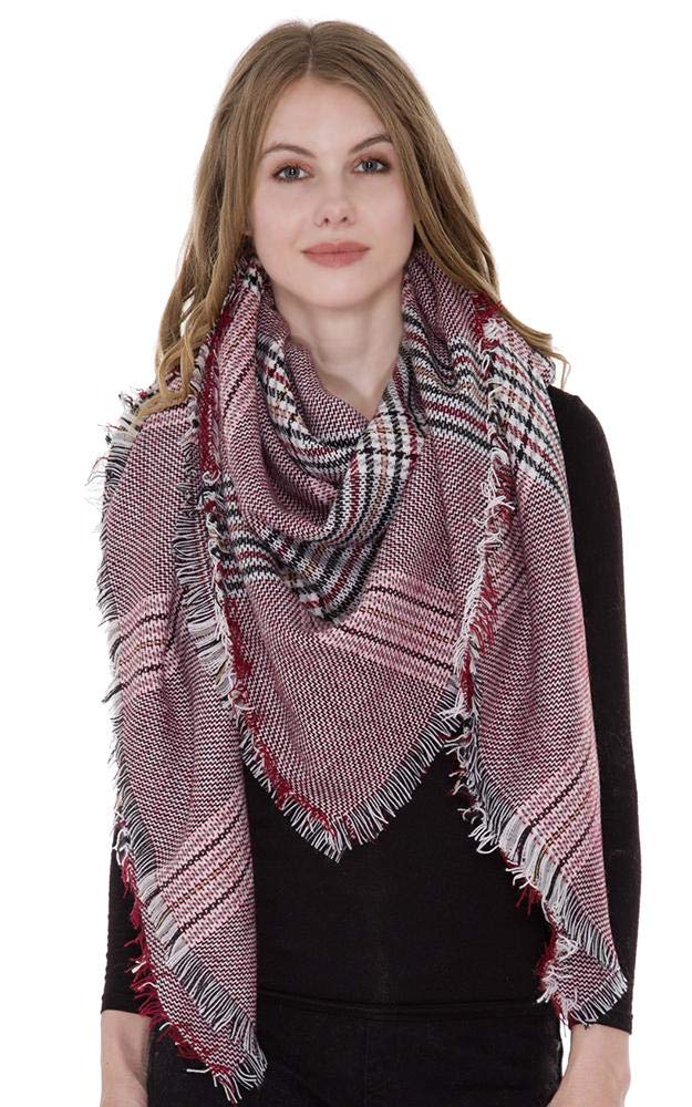 CCFW Large Tartan Bufallo Plaid Leopard Women Blanket Scarf Wrap Shawl