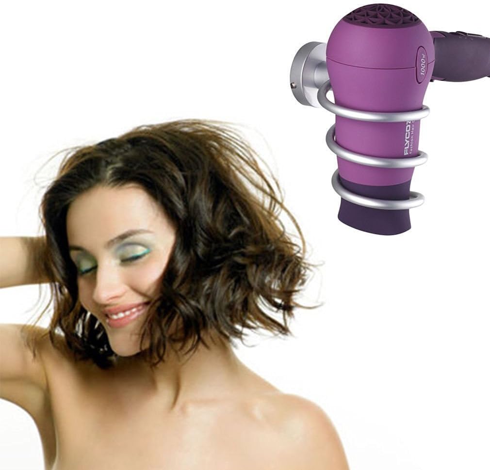 Spirale Haartrockner Lagerung Organizer Halter Aufhänger Wand montiert