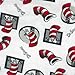 Trend Lab Print Flannel Crib Sheet, Dr. Seuss Cat in The Hat