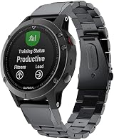 TOPsic Stainless Steel Band for Garmin Fenix 5 6 7 Instinct Forerunner 935 945 view 1