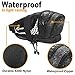 TOPTREK Bike Saddle Bag Outdoor Water Resistant Bike Bags Under Seat with Expandable Capacity and Waterproof Zipper Bicycle Seat Bag for Foldable/Road/Mountain Bike