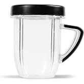 NutriBullet - NBM-U0272 NutriBullet Rx 30 Oz Short Mug with Lip Ring, Black