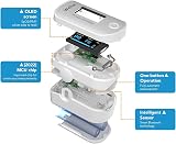 ViATOM Pulse Oximeter Bluetooth Finger Clip SpO2 PR OLED White view 4