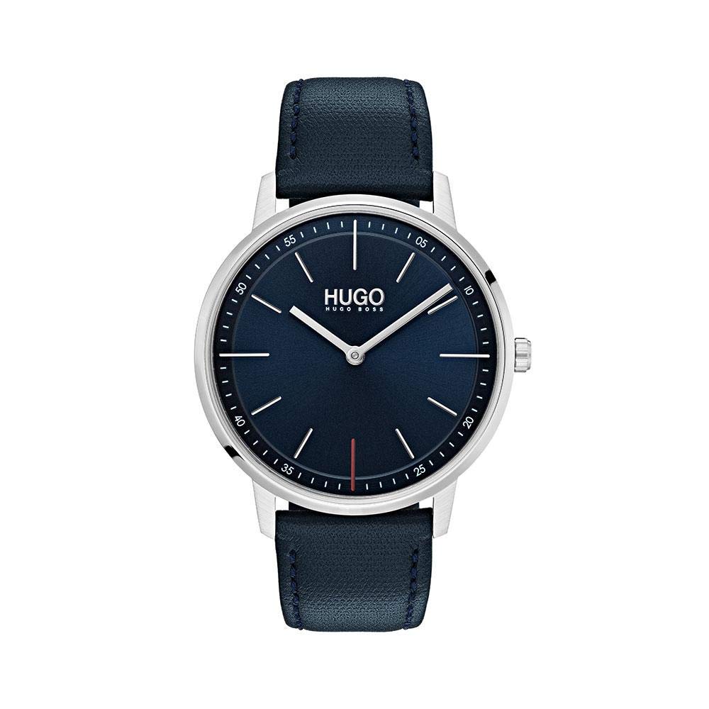 HUGO Unisex Adult Analogue Classic Quartz Watch with Leather Strap 1520008