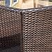 Easton Outdoor Brown Wicker Accent Table
