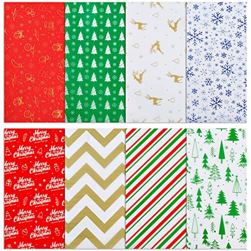 Koogel 80 Sheets Christmas Wrapping Paper, 20Inch Christmas Tissue Paper Bulk Thickened Gift Wrapping Paper for DIY Crafts Xmas Winter Gift Box Party Decor