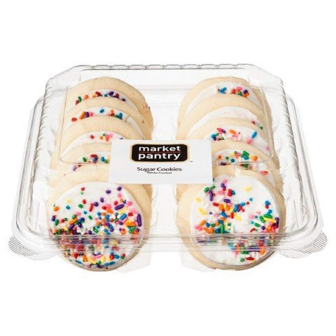 Market Pantry White Frosted Sugar Cookies 10 Count Amazon Com