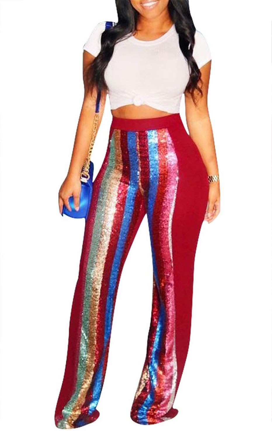 sequin bell bottoms plus size