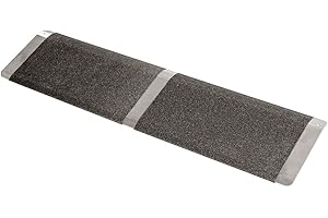 Silver Spring 1-1/4" High, 32" Wide Solid Aluminum Mobility Threshold Ramp for Wheelchairs, Scooters, and Power Chairs