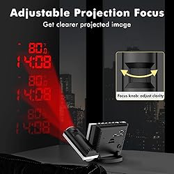 Dr. Prepare Projection Alarm Clock, Adjustable