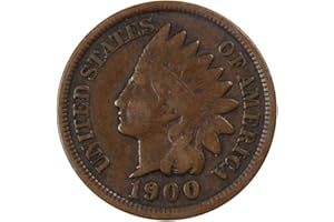 PROFILE COINS & COLLECTIBLES 1900 Indian Head Cent VG Very Good Bronze Penny 1c Coin Collectible