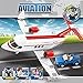 Sluban Concept Plane - 275 Pieces (Brand New in Original English Box) 100% LEGO Compatible - Educational Toy - Building Bricks (red and white medium size) Aviation Series M38-B0365