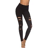 SweatyRocks Women's Legging Mesh Insert 