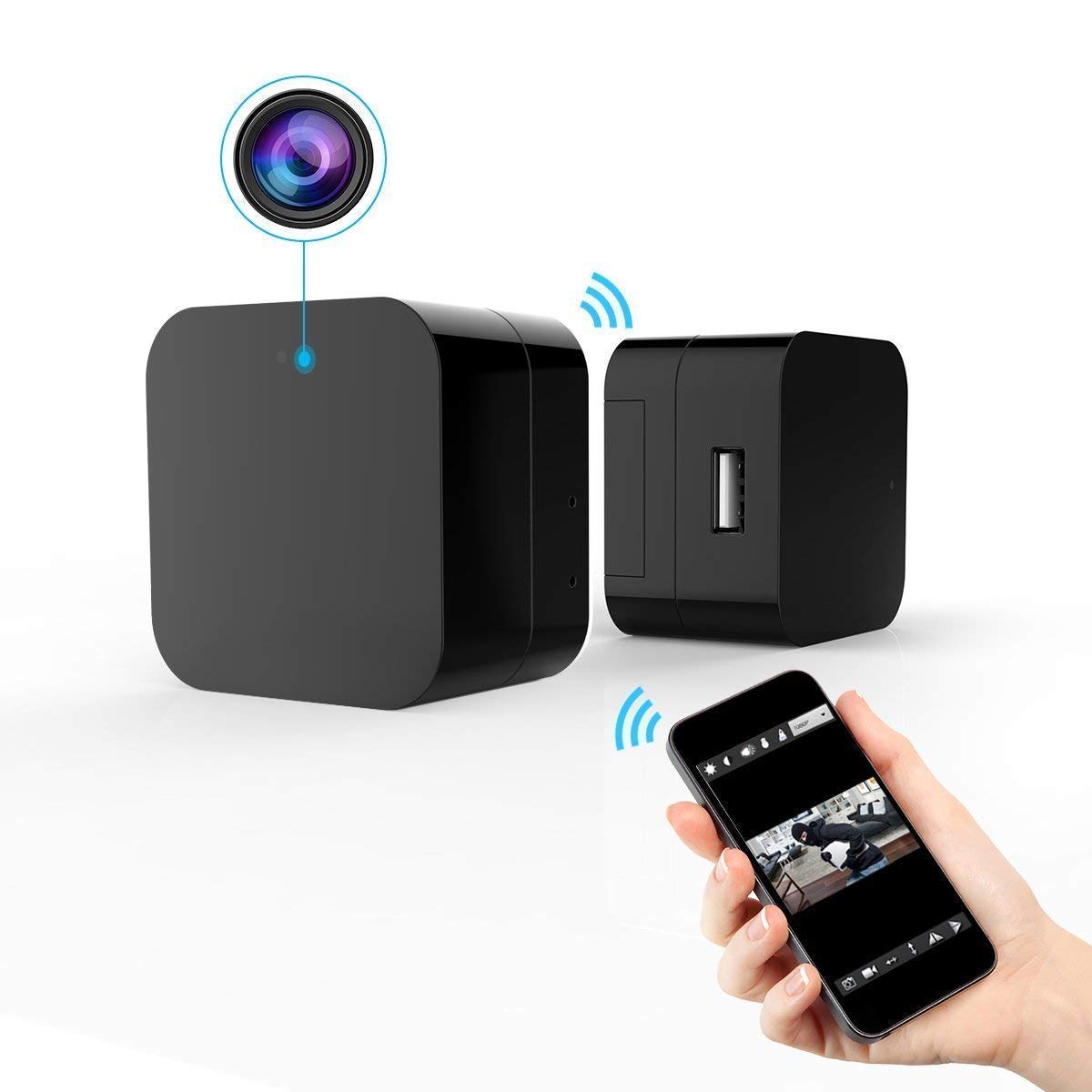 Buy M & V Solutions 4K Full Hd Spy WiFi Upgraded USB Charger with 1080p