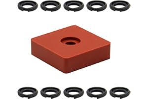 RURBRIN (10 Sets) 3/8" Impact Wrench Retaining Rings with O-Ring, Compatible with Electric/Pneumatic Cordless Wrench, Including Retainer Ring Anvil Install Tool