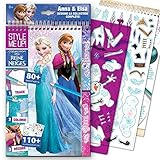 Style Me Up - Fashion Design Disney Coloring Book for Girls - Set of Stencils and Stikers - Disney Frozen Collection - SMU-1477