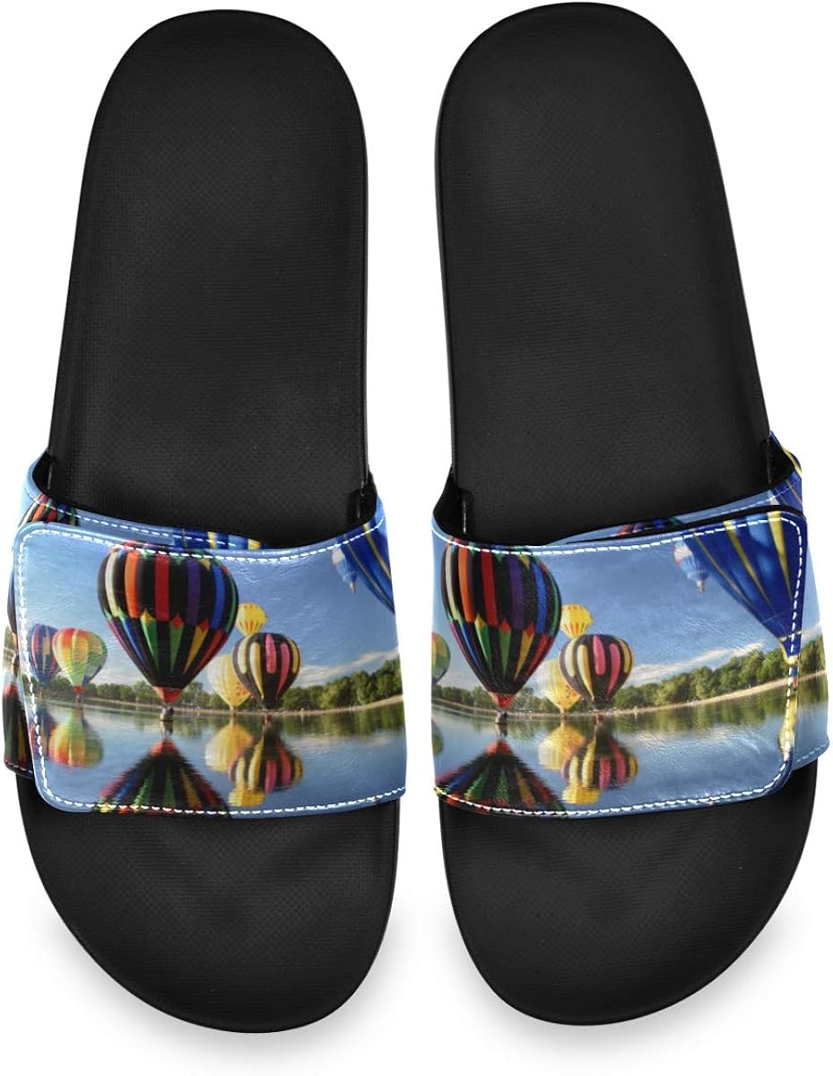 Amazon.com | Blueangle Ballooning Men's Slide Sandal Non-Slip Shower Sandals Soft Sole Pool 