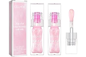 PAIFIENO 2PCS Boss Up Color Changing Lip Oil, Color Changing Lip Oil, Moisturizing Color Changing Lip Gloss, Color Changing Lipstick, Transparent Plumping Lip Oil