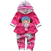 Yao Spring Autumn Winter Little Baby Girls Clothing Set Warm Velvet Hoodie and Pants