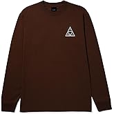 HUF Set Triple Triangle Long Sleeve T-Shirt - 100% Pre-Shrunk Cotton T-Shirt