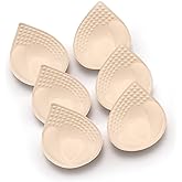 Bra Pads Inserts 3 Pairs, Bra Pads Sewn Padded for Sports Bra A/B/C/D Cup Beige or Black, Green or Grey or Pink Optional