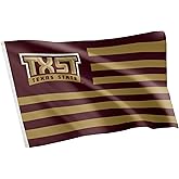 Desert Cactus Texas State University Indoor and Outdoor 100% Polyester University Flag Banner, 3x5 Feet Bobcats (Nation)