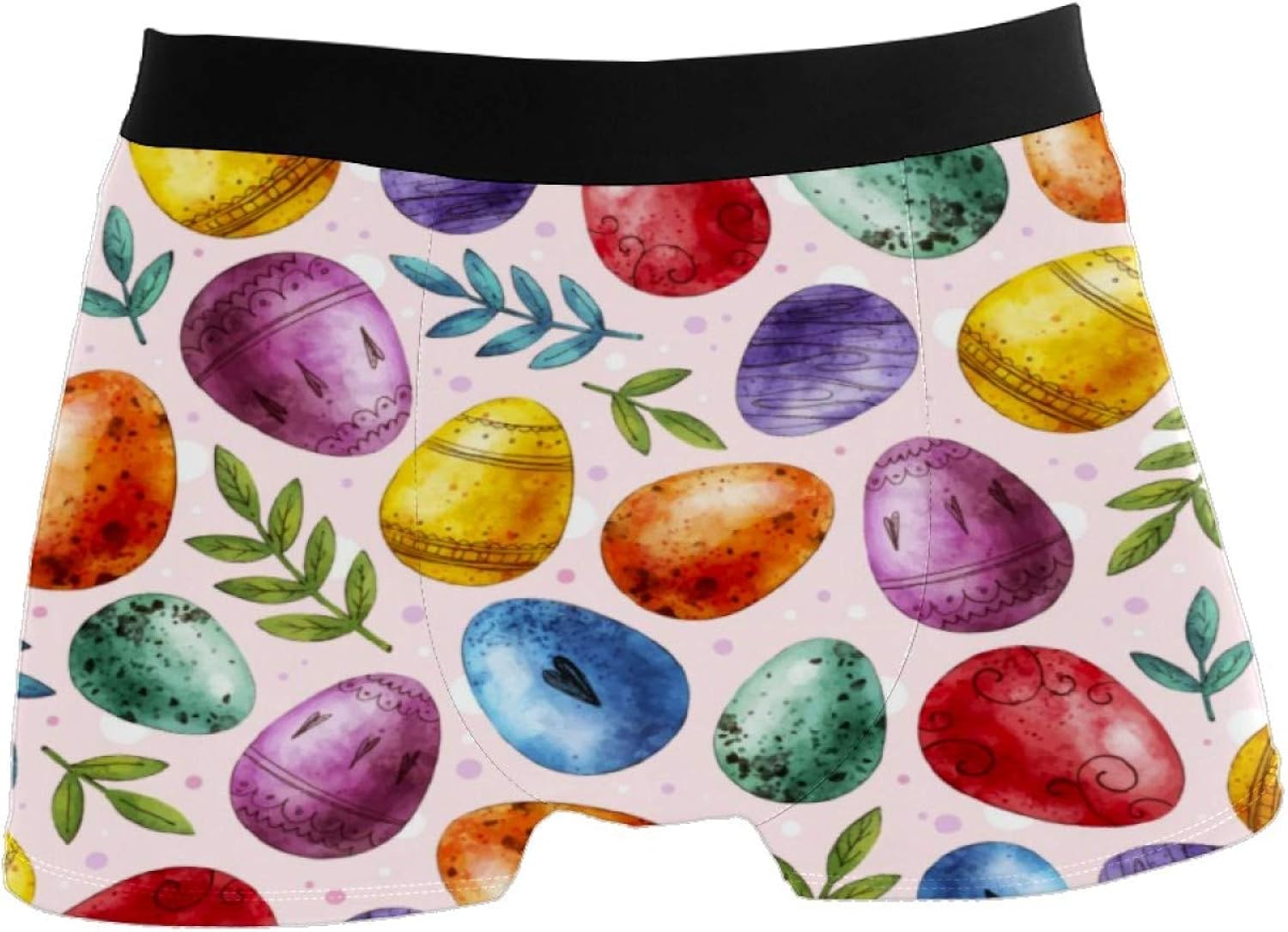 Hand Painted Easter Eggs Boxer Briefs Mens Sport Underwear Polyester