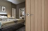 Designer Levers Marvel On Rose Door Handle Brushed Nickel Pair view 7