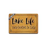 IFHUH Lake Life Doormat - Funny Welcome Mat for