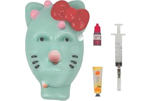 BASEBUY Aqzaxora Pimple Popping Toy, Squishy Fidget Toys Pimple Popping Fidget Toy with Filler Tools Weird Alien Pimple Popping Novelty Stress Relief & Reusable & Self-Filling for Adults & Teens