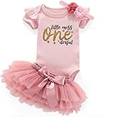Acwssit Little Miss Onederful 1St Birthday Girl Outfit Tutu For Baby Girl First Birthday Outfits