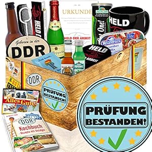 Prüfung bestanden / Geschenk Freundin Prüfung / Männer Box DDR