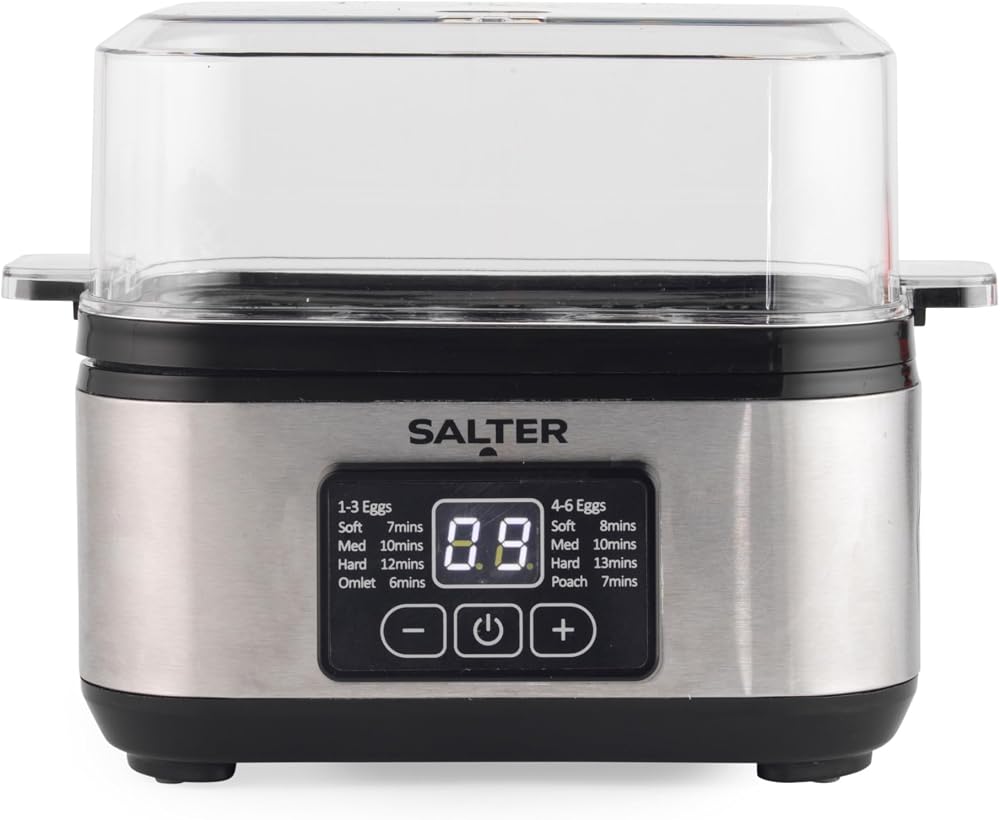 Salter 3 in 1 Digital Egg Cooker 6 Egg Capacity EK6153