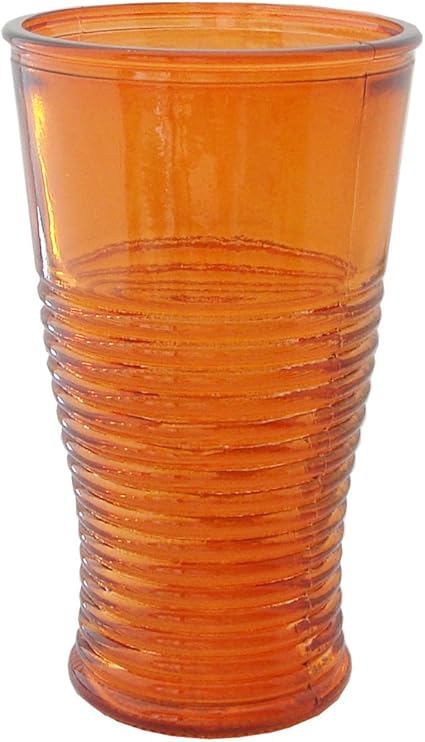 Grehom Recycled Glass Tumbler Orange Recycled Glassware Made In Spain Beautiful Gift Amazon Co Uk Kitchen Home amazon co uk