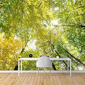 Wall Mural Forest Removable Wallpaper Wall Sticker for Bedroom Living Room - 66x96 inches