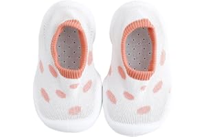 FABRST Unisex Baby Girls Boys Slipper Socks Shoes, Non-Slip Rubber Sole Toddler House Floor Slipper Crib Shoes