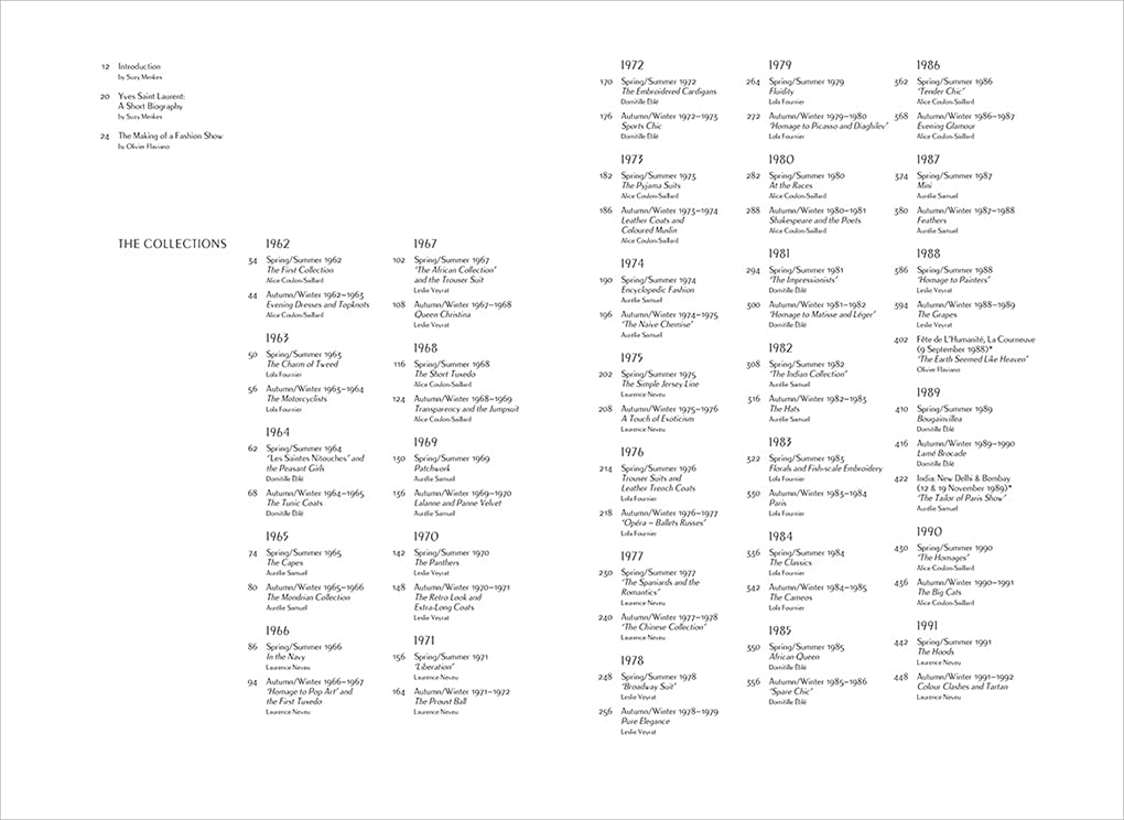 Yves Saint Laurent Catwalk: The Complete Haute Couture Collections 1962-2002 /anglais