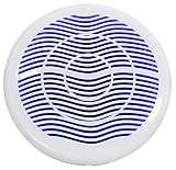 Rockville MS10LW 10" 2400 Watt White Marine/Boat 10" Free Air Subwoofer with LED